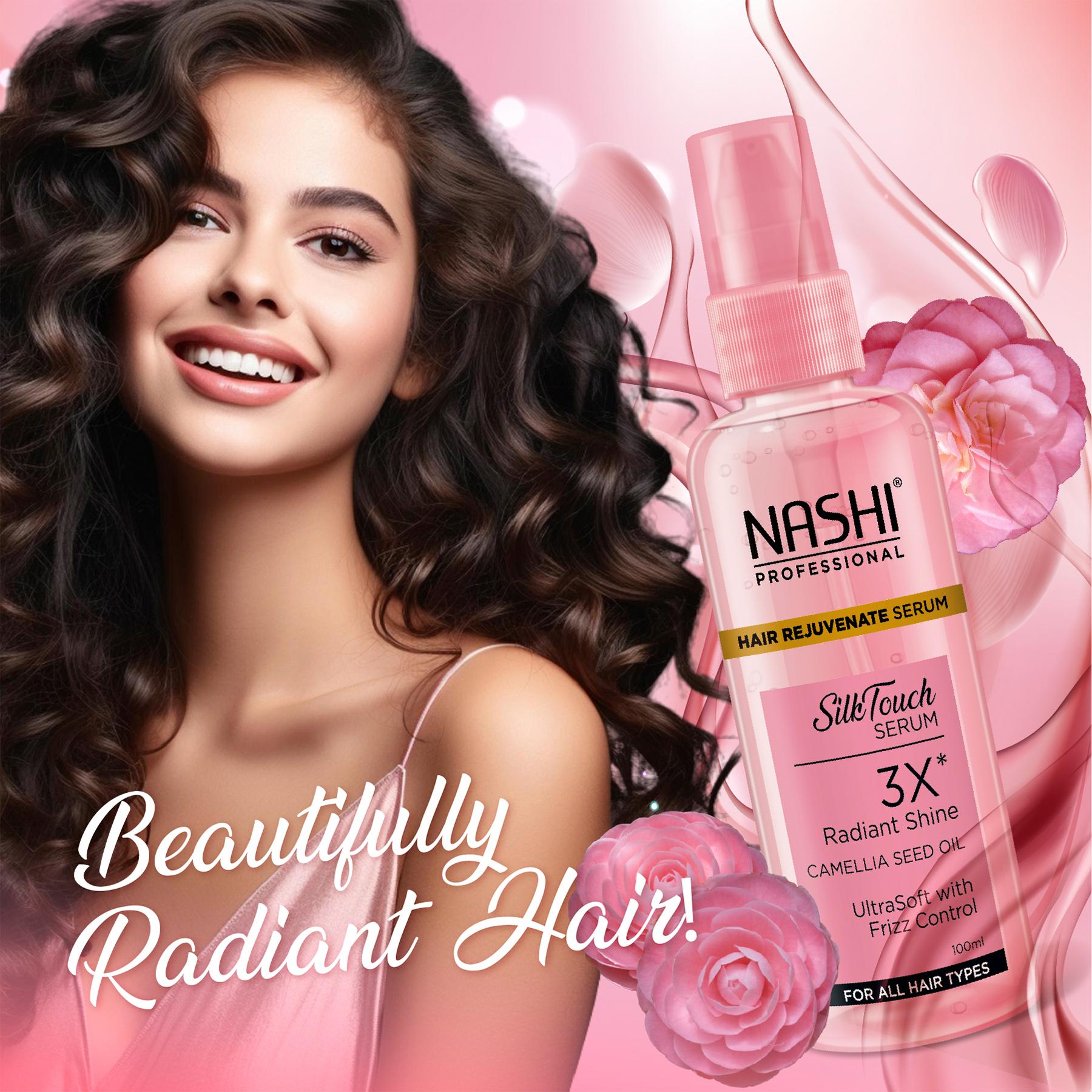Nashi Eversilk Camellia Seed Oil Hair Serum For Men & Women, Nourishes, Strengthens Hair, Improves Shine & Scalp Health (100ML) image 6