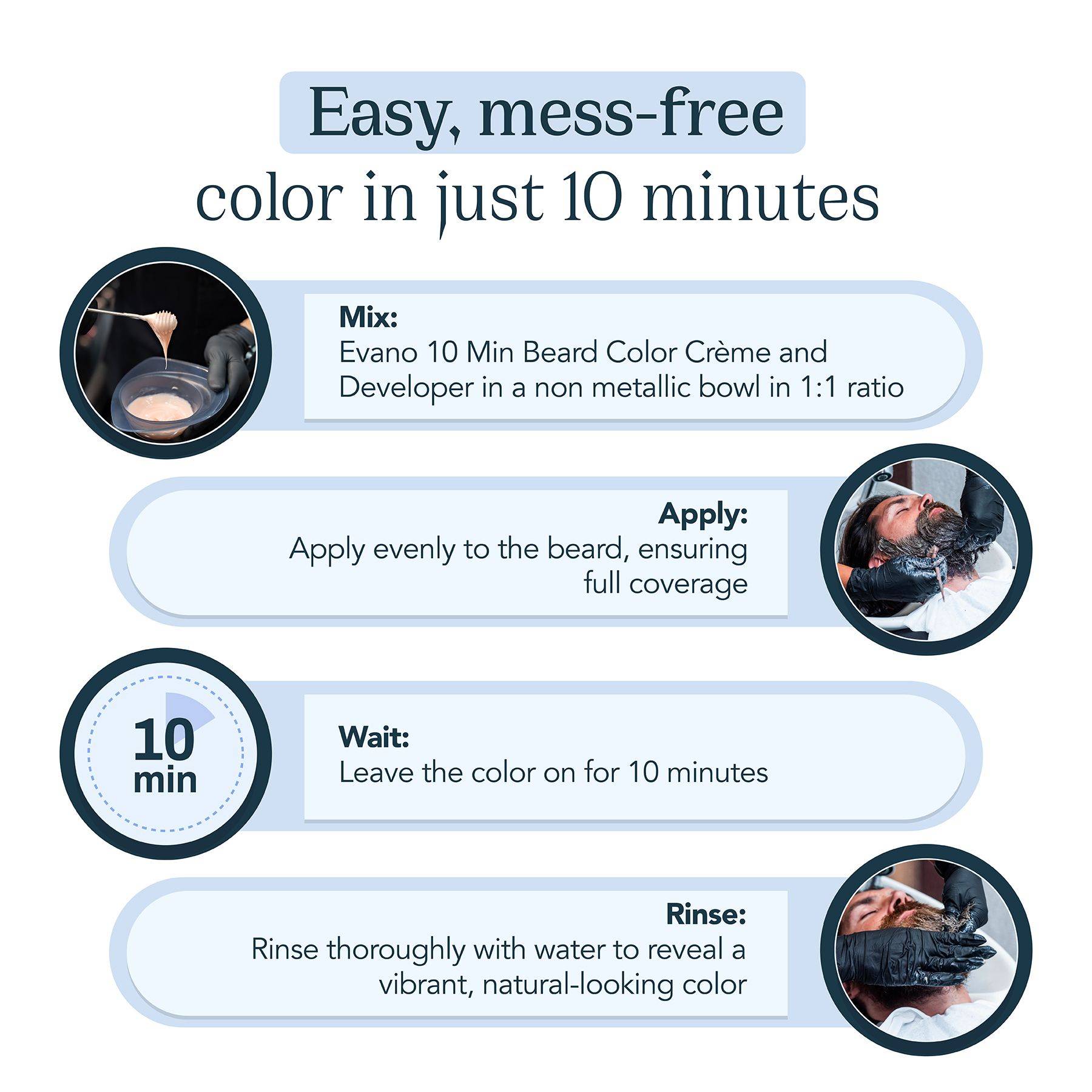 Professional Beard Color For Men Dark Brown 50G | Non Drip, Stain Free, Cover In 10 Minutes image 5